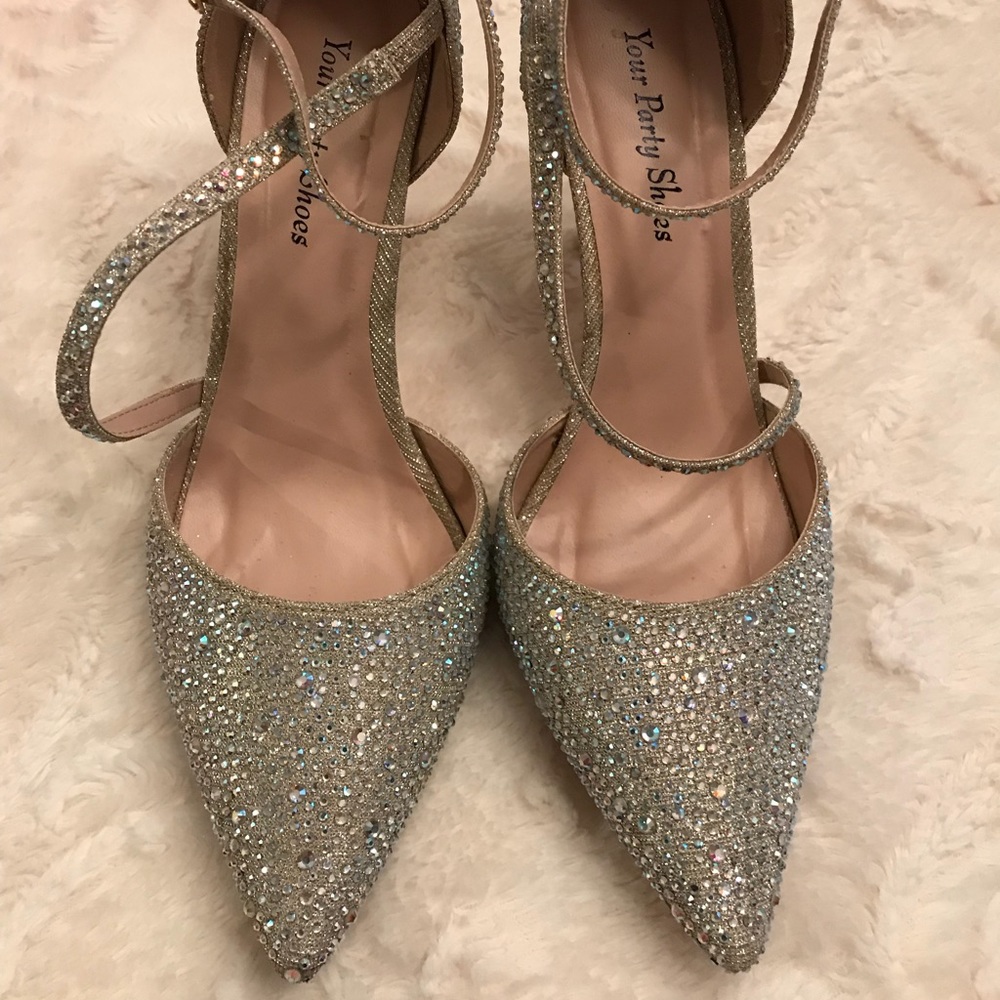 Verona Rhinestone Heels Match Primavera Size 7.5